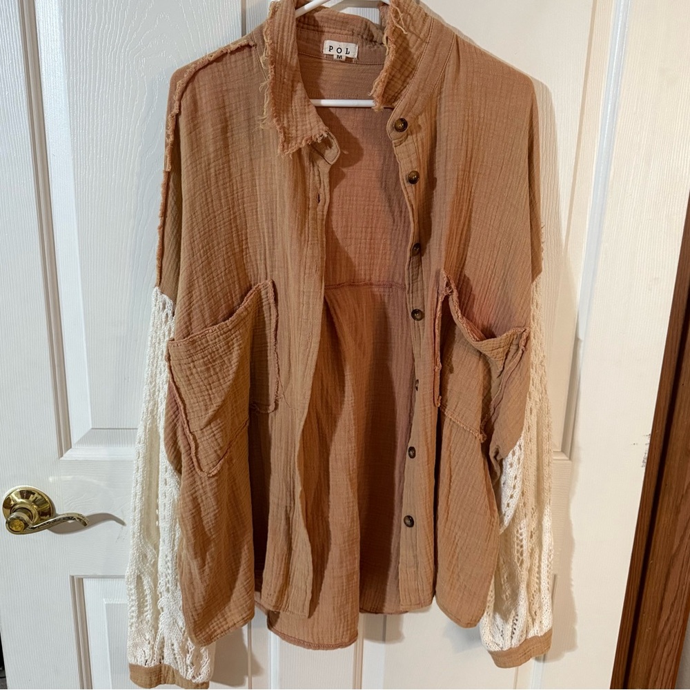 POL Crochet Button Up
